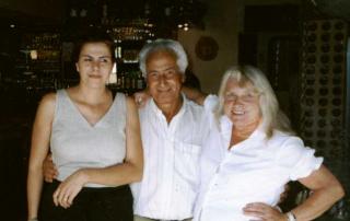 Eugenia (owner of Colombos), Carlos & Ellie (right).
